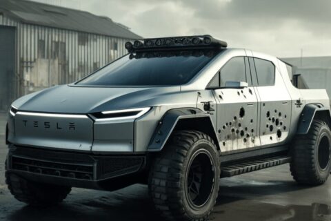 Tesla Cybertruck Tommy Gun